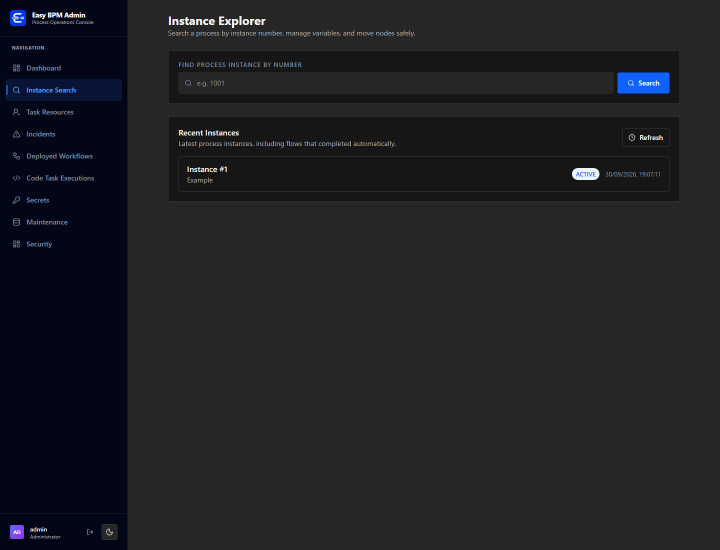 Instance Search with the example instance