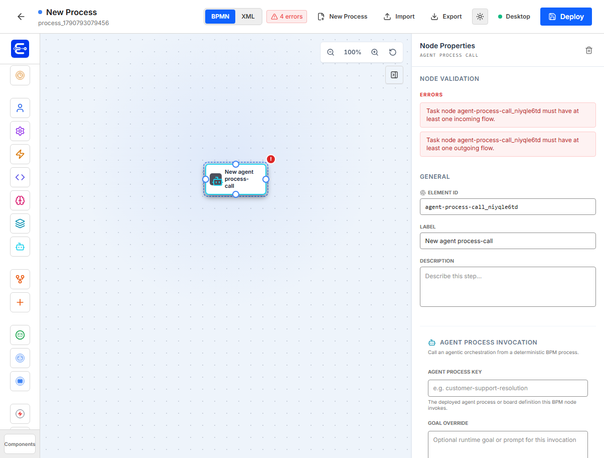 Agent Process component